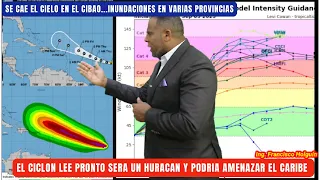 EL CICLON LEE SE FORTALECE EN EL ATLANTICO Y PUEDA AMENAZAR ALGUNAS ISLAS DEL CARIBE.