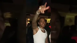 Lewis Hamilton partying after Miami GP with his assistent Angela 🕺🎶 - #f1 #f1shorts #MiamiGP