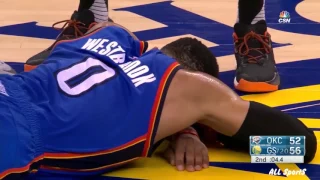 Best moments in NBA - Oklahoma City Thunder vs Golden State Warriors - Highlights - 19.01.2017