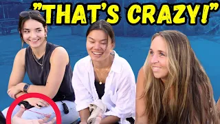 Amazing Girls with Close Up Street Magic! | JS Magic (Non Card Tricks)