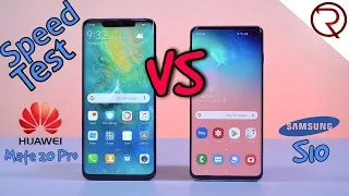 Samsung Galaxy S10 VS Huawei Mate 20 Pro - SPEED TEST