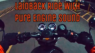 Triumph Speed Twin 1200 - Late night chill ride [PURE ENGINE SOUND]