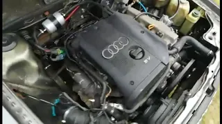 Audi 80 B2 swap 1.8T AEB Работа на ХХ