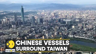 Chinese ships cross Taiwan's median line, 51 warplanes , 6 warships spotted in Taiwan strait | WION