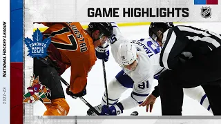 Maple Leafs @ Coyotes 12/29 | NHL Highlights 2022