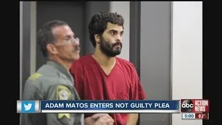 Adam Matos enters not guilty plea