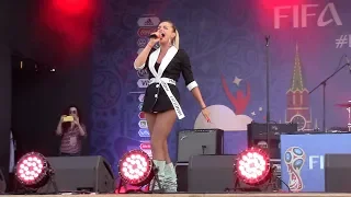 Настя Крайнова - "По радио Лобода" (FIFA Fan Fest 02.07.2018)