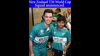 New Zealand T20 World Cup Squad announced #pakvsnz2024