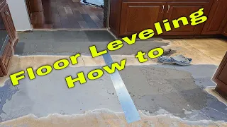 How to level floors for tile, get it ready for tile.