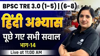 Hindi for BPSC TRE 3.0 | 1-5 | 6-8 | Hindi Practice Set-14 for Bihar Shikshak Bharti by Kalyani mam