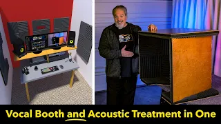 DIY Desktop Vocal Recording Booth -  Converts to Acoustic Panels When Not in Use