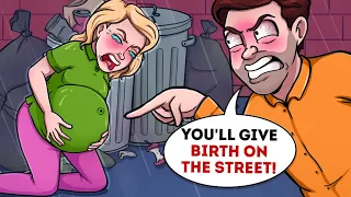 She became a mom in a trash heap in the pouring rain | Animated story