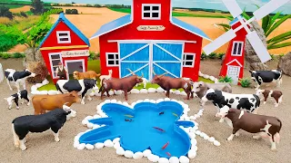 DIY how to make mini Cows Farm Diorama - Cattle Farm - Barm Animal - Animal Farm