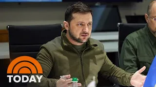 Ukraine’s Zelenskyy Meets 3 NATO Leaders In Kyiv While Under Attack