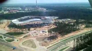 BATE new stadium from air 17 05 2013