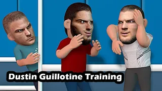 Khabib trains Makhachev for Dustin's Guillotine