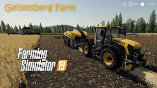 Soil preparation, Oat harvesting and Baling straw│Geiselsberg│fs 19│Timelapse #02