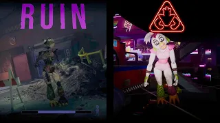 RUIN animatronics compared to Security Breach