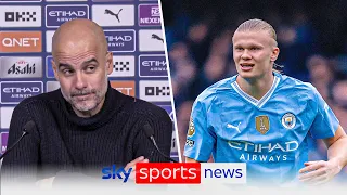 Erling Haaland: Pep Guardiola praises striker after scoring four goals against Wolves