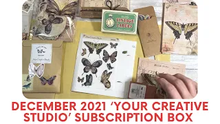 December 2021 Your Creative Studio Subscription Box | Butterfly