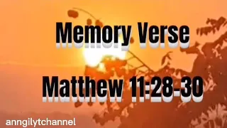 Matthew 11:28-30 English and Tagalog Bible Memory Verse Amazing Things Jesus Promised