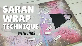 Art Journaling With Saran Wrap And Distress Oxide Sprays: The Ultimate Smooshing Technique