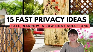 Creative Ways to Add Privacy  🪴 Landscape design strategies for instantly private backyards