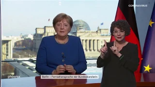 In Gebärdensprache: Ansprache von Angela Merkel zur Coronakrise (vom 18.03.20)
