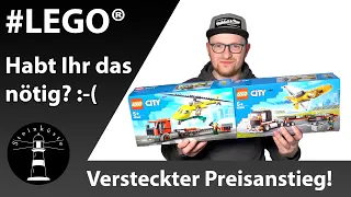 Der Abstieg von LEGO® innerhalb eines Jahres! - Dreiste und versteckte Preissteigerung - 60343 60289