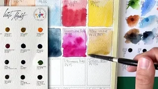 Watercolor Paint Swatches - White Nights Dot Card