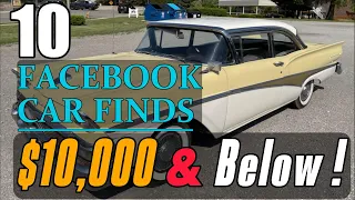 Unbelievable Deals! Top 10 Classic Cars Under $10,000 on Facebook Marketplace