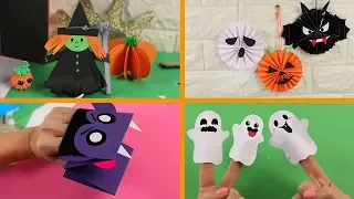 Halloween Crafts for children  on paper