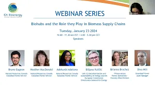 IEA Bioenergy Webinar – Biohubs and the role they play in biomass supply chains