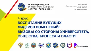 Воспитание будущих лидеров изменений: вызовы со стороны университета, бизнеса и власти