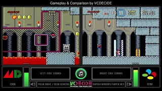 Super Mario World (Sega Genesis vs SNES) Side by Side Comparison (Bootleg vs Original) | VCDECIDE