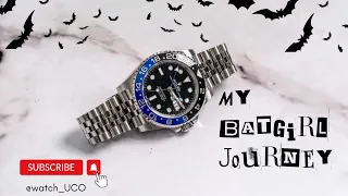 A Watch Lover's Journey; Rolex Batman  Batgirl GMT-Master II 126710BLNR Review & Unboxing.