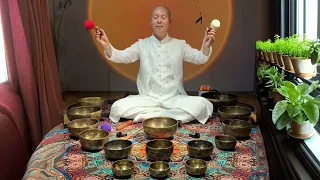 Tibetan Bowl Symphony: Healing Soundscapes#singingbowl#meditationmusic#soundbathssleep