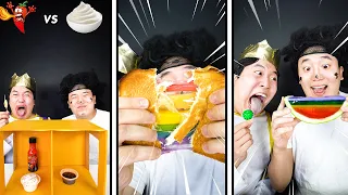 Mukbang Rainbow Jelly, Kohakuto Food Challenge | TikTok Funny Videos | HUBA