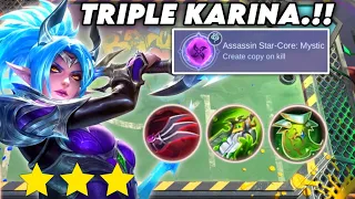 ASSASSIN'S STRONGEST STAR-CORE.!! TRIPLE KARINA.!! MAGIC CHESS MOBILE LEGENDS