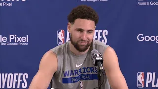 Klay Thompson on FACING Lakers in the Playoffs & Game 7 Win, Postgame Interview