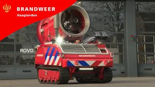 De blusrobot van Brandweer Haaglanden