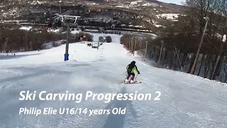 Ski Carving Progression 2. Free skiing. Philip 14 years Old/ U16.  Atomic SL FIS 155 + Head Raptor