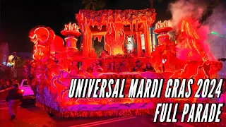 2024 Universal Mardi Gras Parade FULL VIDEO - Universal Orlando Resort