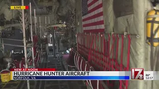 Hurricane hunter aircraft