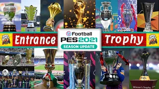 PES 2021 🏆 Entrances & Trophy & Intro Server ( Download & Install ) ● اضافة الكؤوس والدخلات بيس 2021