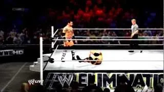 The Rock vs Cm Punk Elimination Chamber 2013 Full Match HD