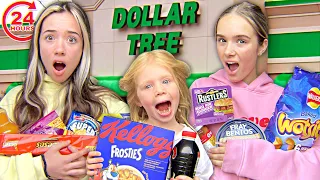 Only EATING Dollar Store Food for 24 HOURS!!