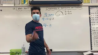 22/7 Method: Circumference of a Semicircle