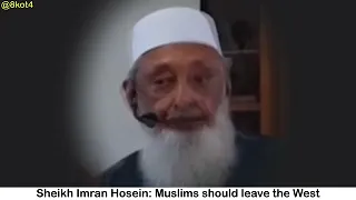 Sheikh Imran Hosein: Muslims should leave the West