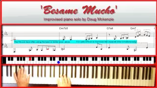 'Besame Mucho' - jazz piano Tutorial